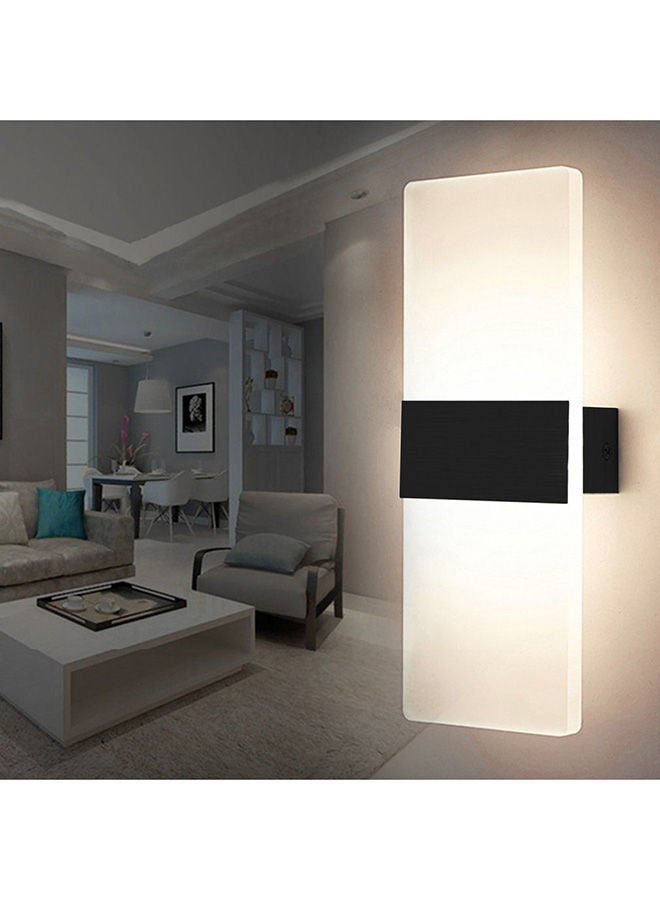 Y&D Rectangular Shape LED Wall Lamp Pure White/Black  - Image 3