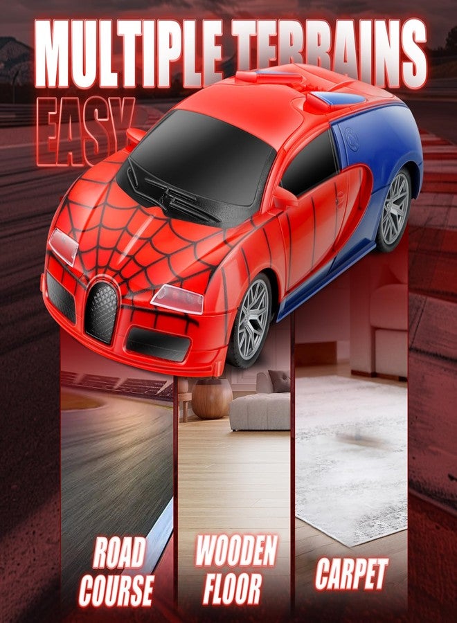 Aooess Remote Control Car Toy for Kids: Spider Rc Cars for Boys Age 4-7 Toy Cars for Boys Age 4-7 Racing Car Toys Spider Toys for Boy 4-6 Birthday Gift for 3 4 5 6 7 8 9 Year Old Boy Girls, Red - Image 5