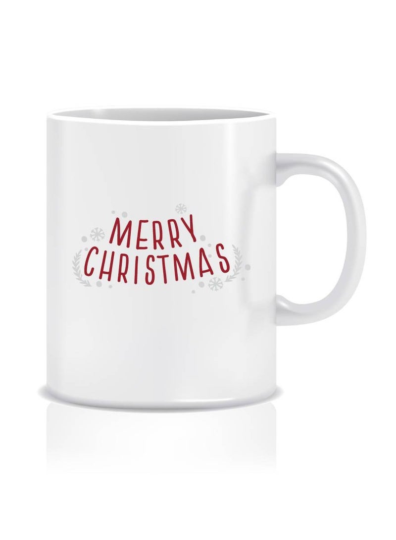 LIT Merry Christmas White Coffee Mug