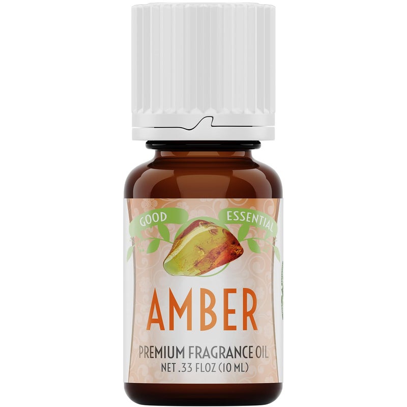 Good Essential – Professional Amber Fragrance Oil 10 ml for Diffuser, Perfume, Candles, Aromatherapy – 0.33 fl oz, 10 ml - Image 1