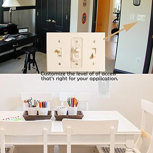 QVQCWD Wall Switch Guards Cover,Light Switch Guard Plate Covers,Child Proof Toggle Switch Cover,Wall Switch Lock to Protect your Switch from Being Turned on or Off (5) - Image 4