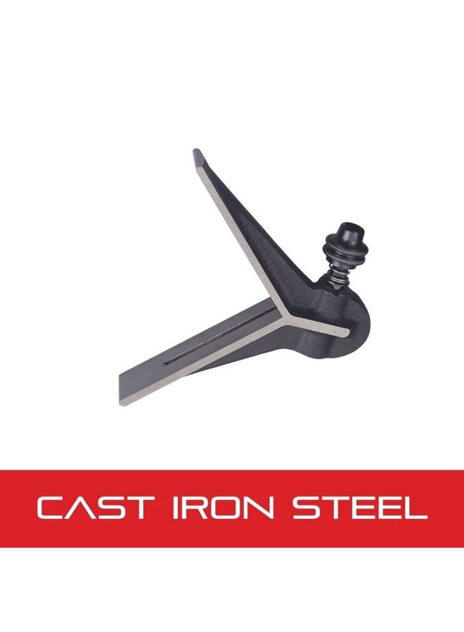 Starrett C11-1224 Cast Iron Center Head For Combination Squares, Combination Sets And Bevel Protractors, Black Wrinkle Finish - Image 3
