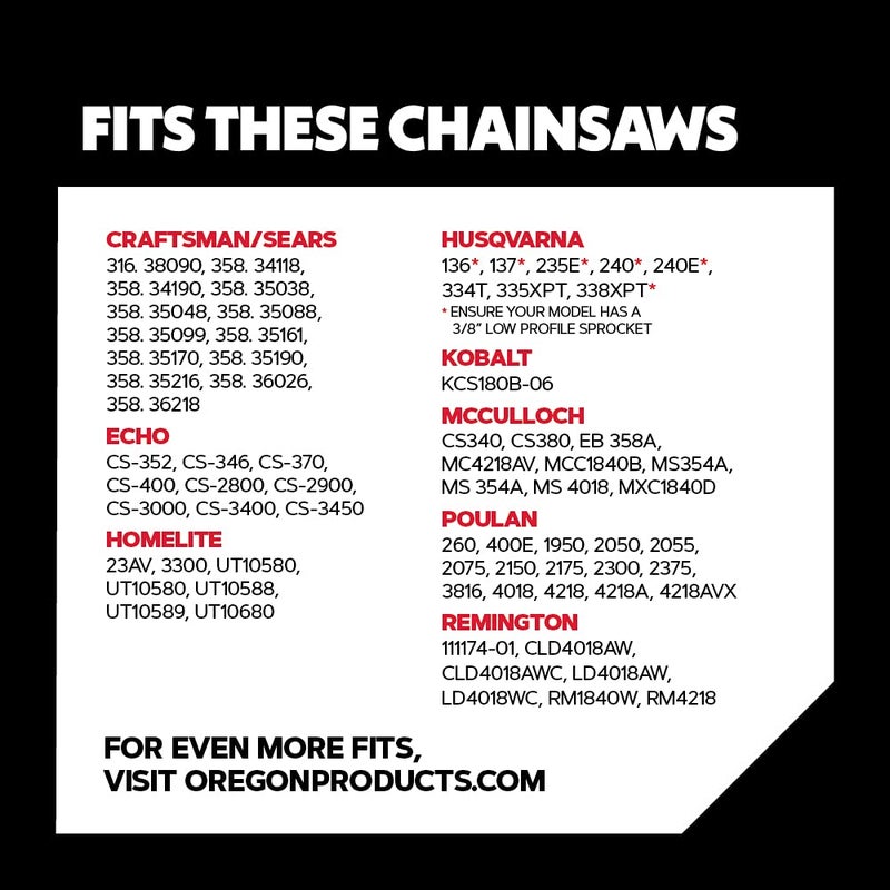 Oregon S62 AdvanceCut Chainsaw Chain for 18-Inch Bar, 62 Drive Links, Low-Kickback Chain, fits Husqvarna, Echo, Poulan, Craftsman, Echo and More - Image 3