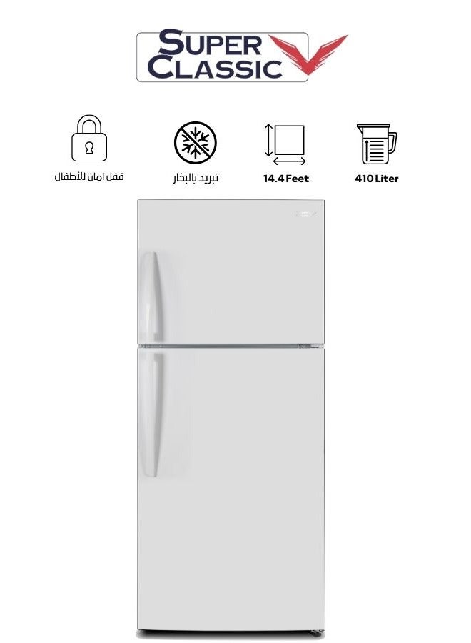Super Classic Refrigerator, 410 Liters, 14.40 Feet, White - SPCRF-478N - Image 1