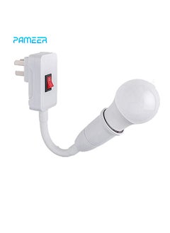 PAMEER Plugin Light Socket Adapter Plug Lamp Desk Extender for AC Bulb E26 E27 Holder All Direction Bulb Adapter with ON OFF Switch  - Image 1