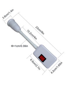 PAMEER Plugin Light Socket Adapter Plug Lamp Desk Extender for AC Bulb E26 E27 Holder All Direction Bulb Adapter with ON OFF Switch  - Image 5