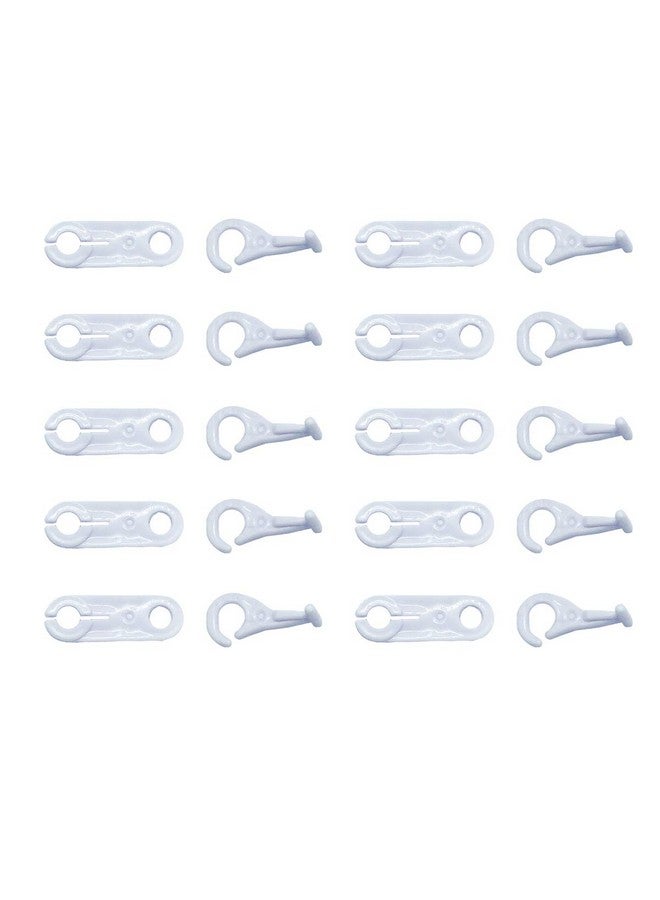 Yoogeer 10 Pairs Replacement Parts for Thomas Train Trackmaster Toys Couplers Hooks Eyes -White - Image 1