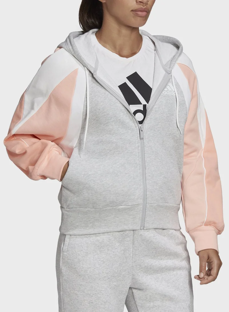 Adidas Aac Colour Block Hoodie