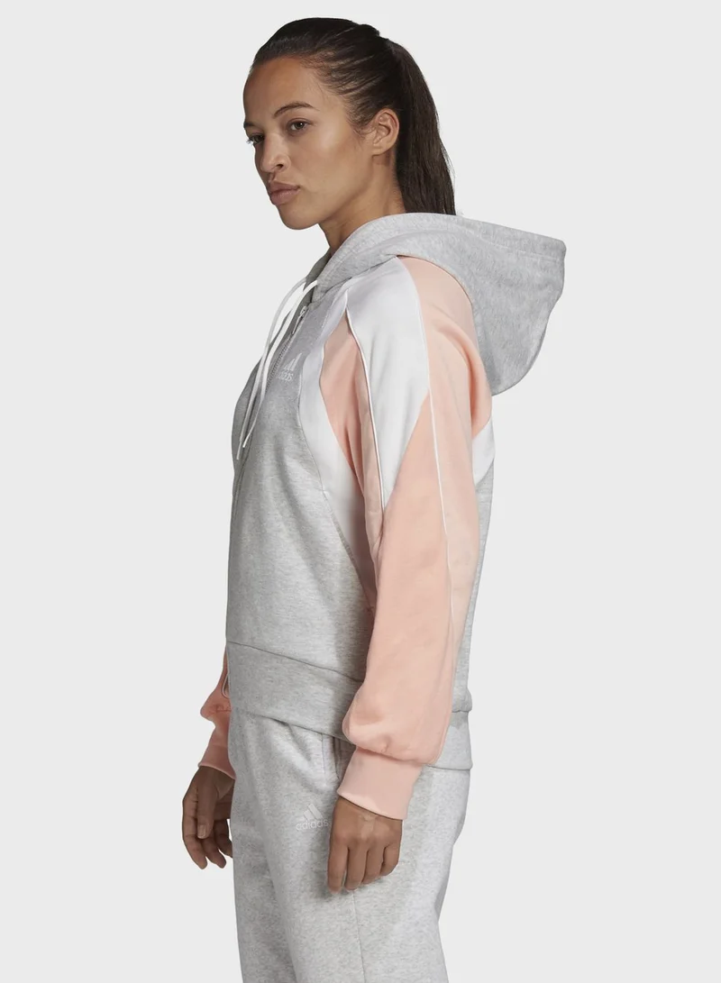 Adidas Aac Colour Block Hoodie