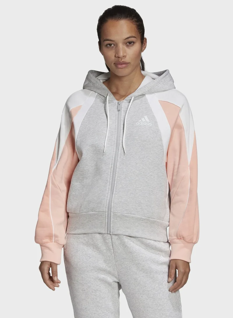 Adidas Aac Colour Block Hoodie