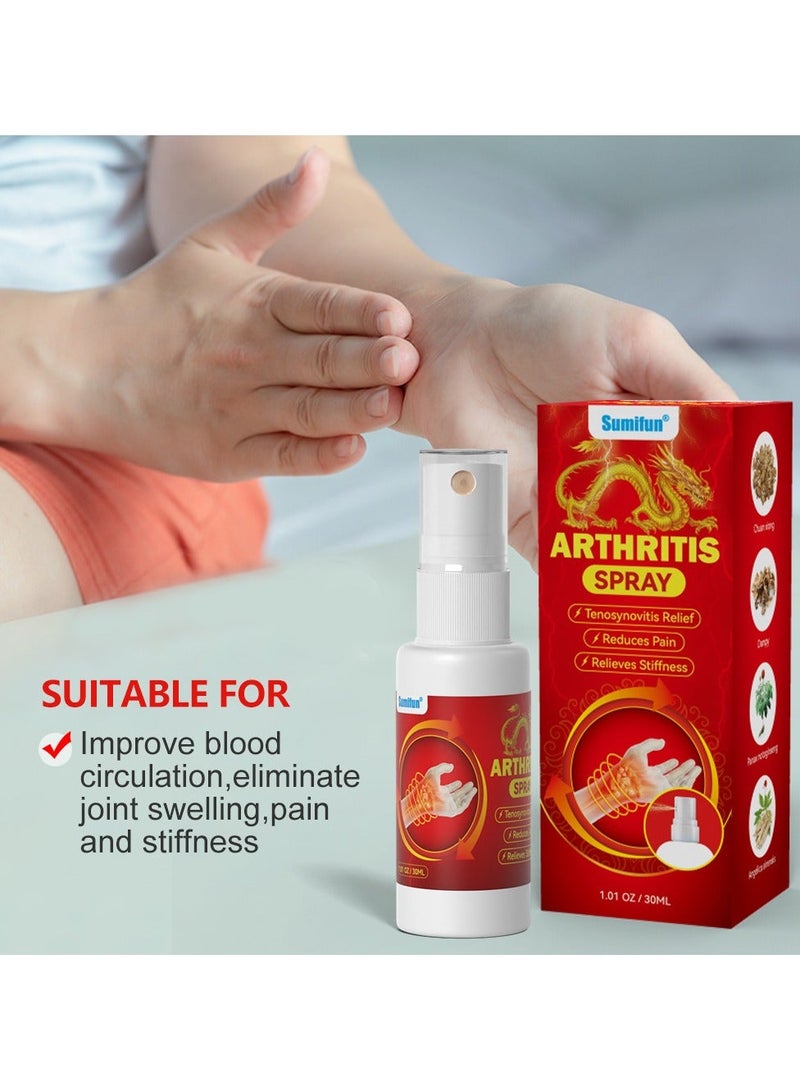Sumifun Tenosynovitis Spray, Thumb and Wrist Care Spray, Wrist and Finger Joint Pain Relief, Natural Plant Extract 30ml - Image 2
