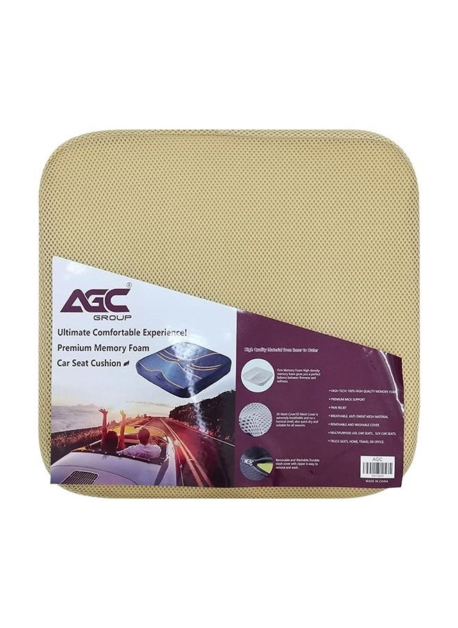 Agc - Car Seat Cushion Memory Foam Firm Sitting Pillow-Orthopedic Support and Pain Relief for Low Back Tailbone for Driving and Office Chair  Cushion - Image 1