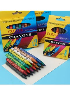 ZCM-HAPPY 4 Boxes of 24 Pieces Multicolor Crayons Set Kids Drawing Doodle Oil Pastels Non-toxic Suitable for Boys and Girls  - Image 3