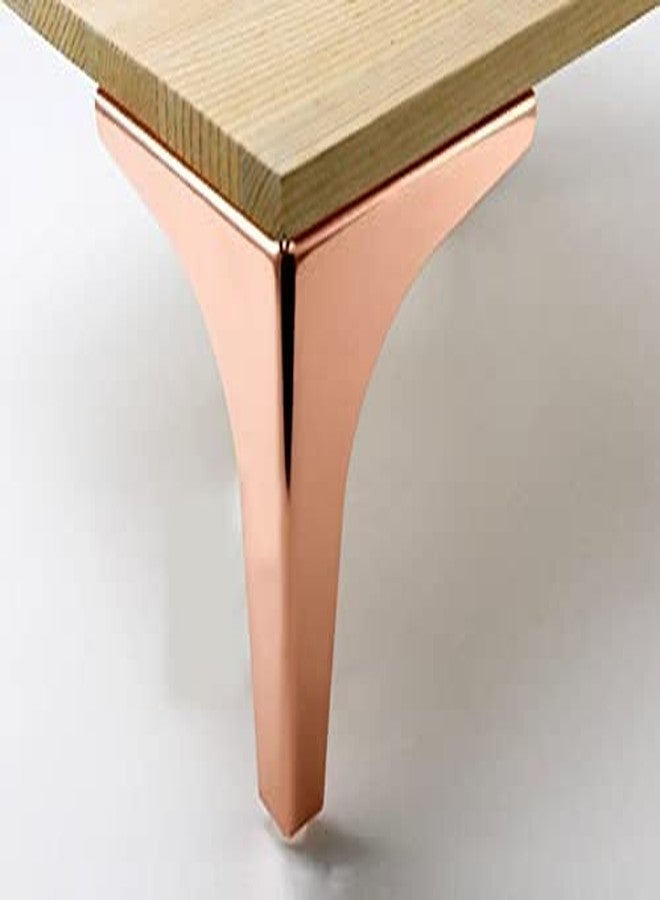 Fascination Sofa Legs 5 Inches Shiny Finish T Shape Set of 4 Weight Capacity 300kg Rose Gold - Image 2