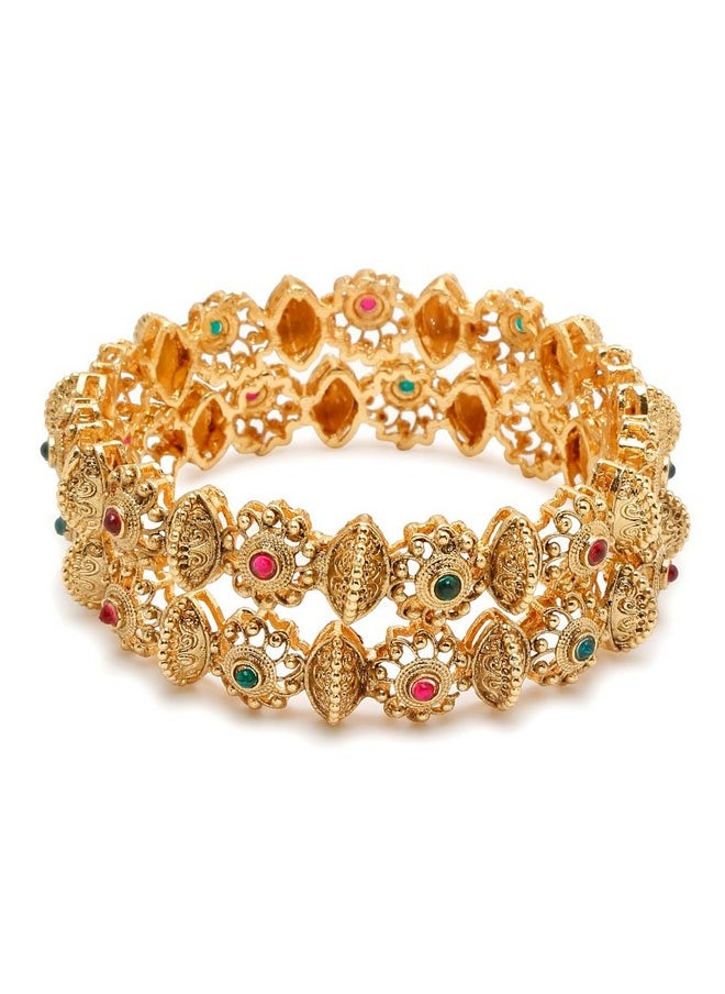 YouBella - YouBella Jewellery for Women Gold Plated Bracelet Bangles for Women (2.6) - Image 1