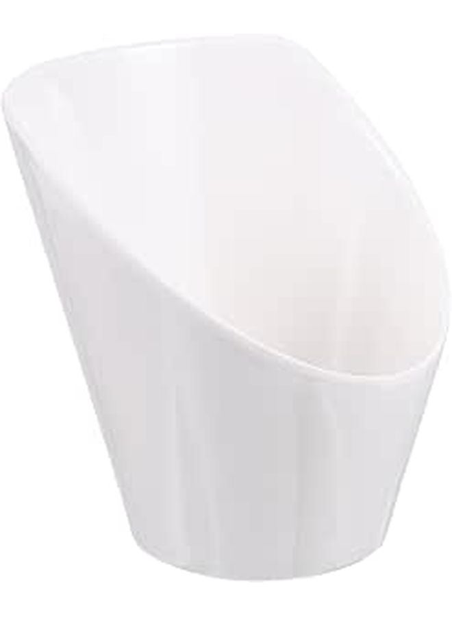5 Inch White Melamine Serving Bowl For Salad Seasoning Kitchen And Bbq - Image 1