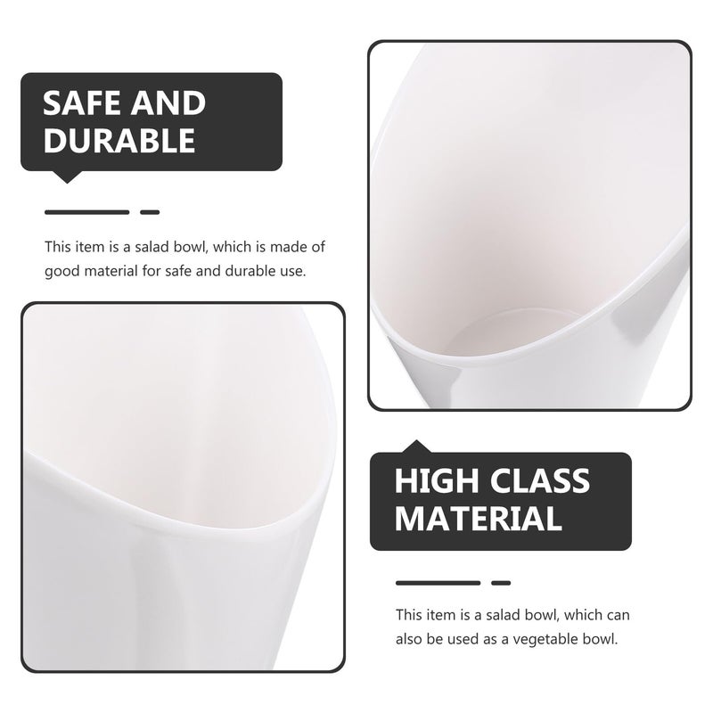 5 Inch White Melamine Serving Bowl For Salad Seasoning Kitchen And Bbq - Image 4