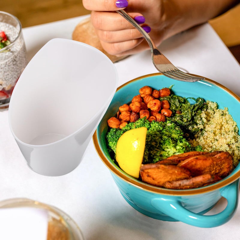 5 Inch White Melamine Serving Bowl For Salad Seasoning Kitchen And Bbq - Image 5