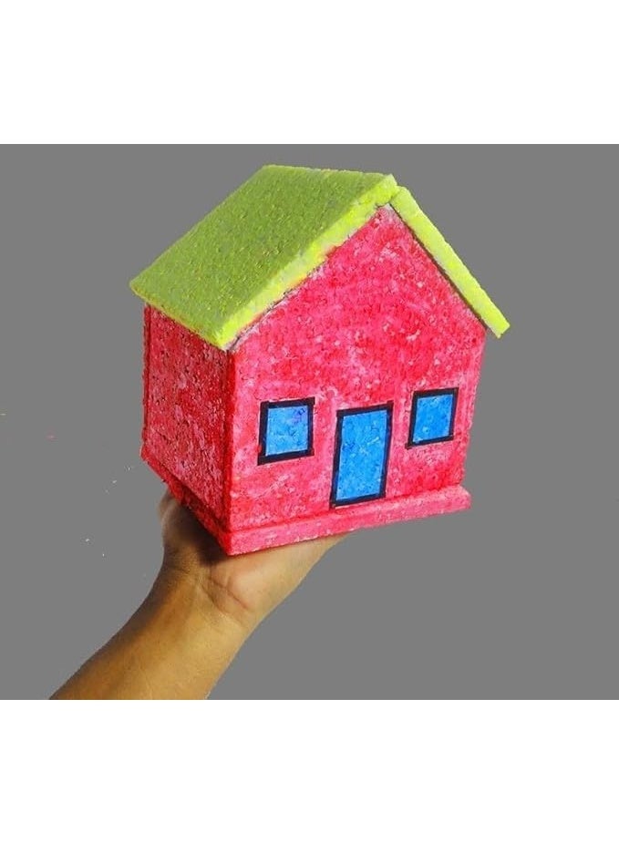 كرافت ماجيك مجموعة من 6 ألواح فوم ستايروفوم بيضاء للحرف اليدوية 60×30×2.5 سم | ألواح بوليستيرين حرارية للنحت الفني، النمذجة، مشاريع مدرسية والحرف اليدوية DIY - Image 4