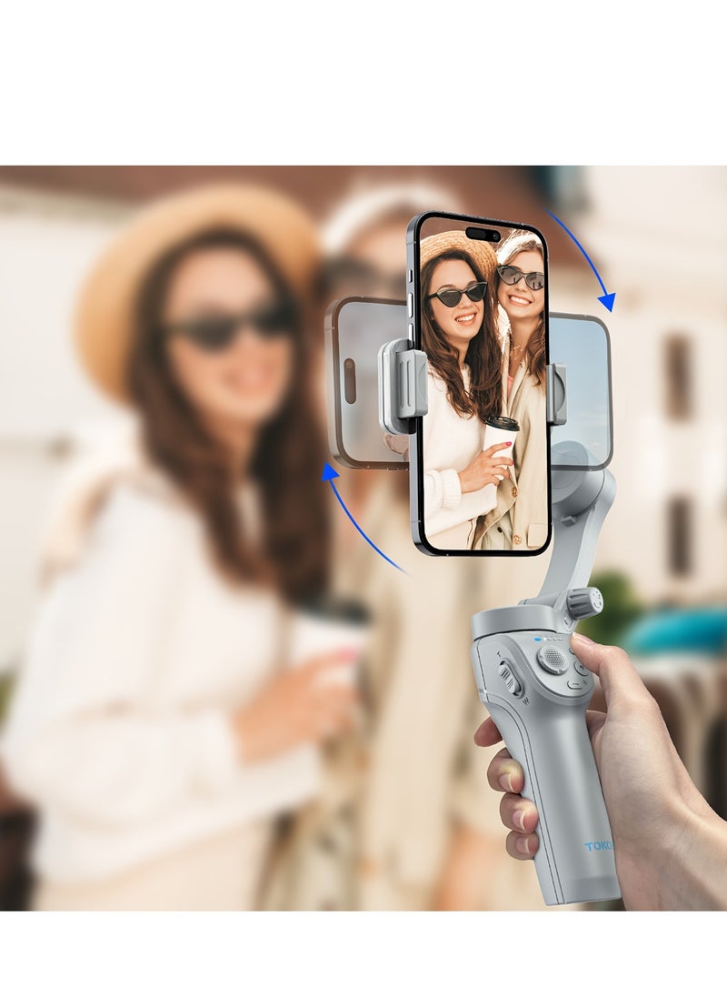 Generic - SelfieShow Three-axis PTZ Stabilizer, Gimbal Stabilizer, Intelligent Face Recognition Tracking, Compatible With iOS iPhone/Android Mobile Phone - Image 1