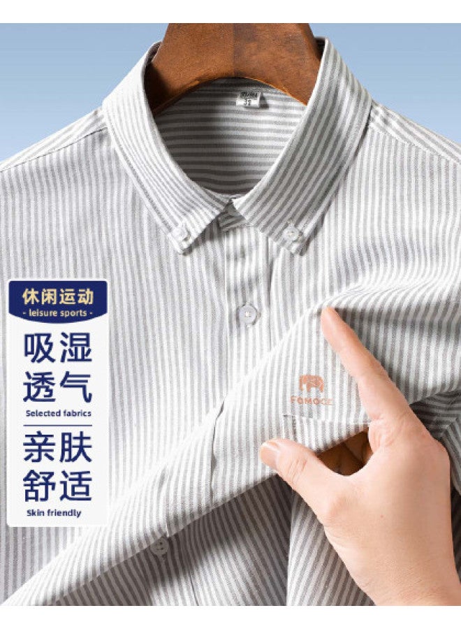 Fomoce men's Long Sleeve Summer Shirt - Breathable Casual Wear - Image 1