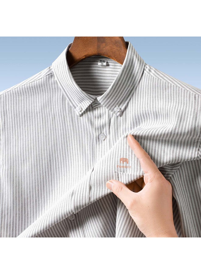 Fomoce men's Long Sleeve Summer Shirt - Breathable Casual Wear - Image 3