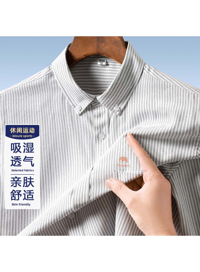 Fomoce men's Long Sleeve Summer Shirt - Breathable Casual Wear - Image 2