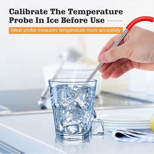 YAOAWE 2-Pack iGrill Meat Probe Replacement for Weber Gas and SmokeFire Pellet Grills, 2.5mm Plug Temperature Probe Accessories for Weber Connect Smart, with 2 Probe Grill Clips - Image 4