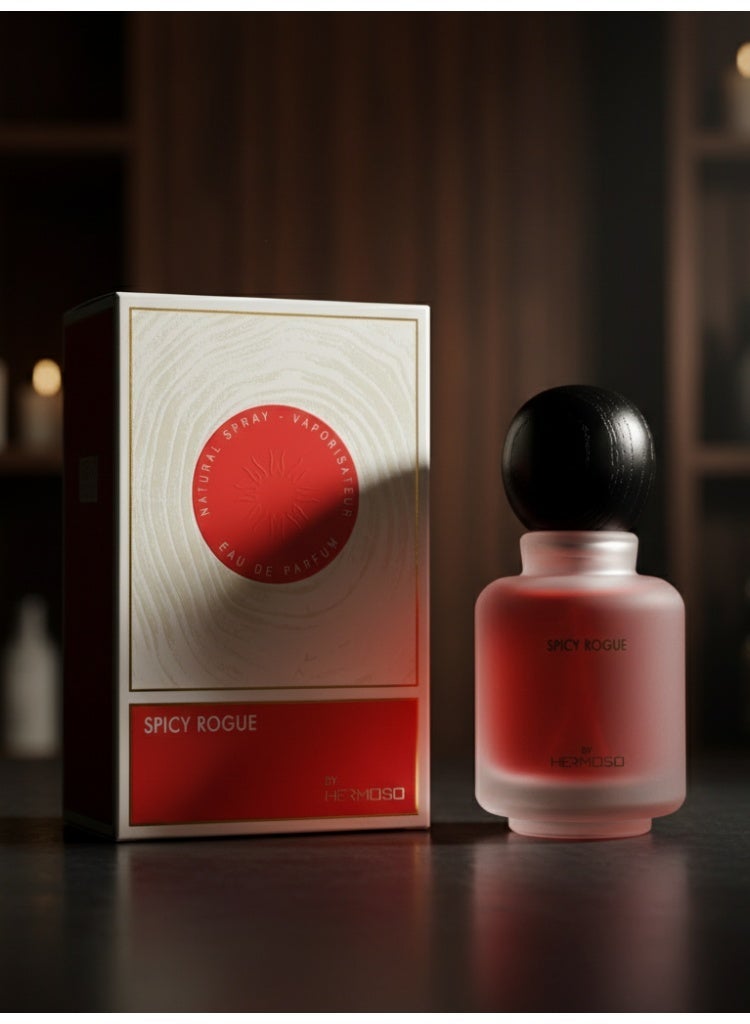 Hermoso Spicy Rogue Eau de Parfum 100ml | Fruity & Spicy Warm Scent for Men | Long-Lasting EDP - Image 3