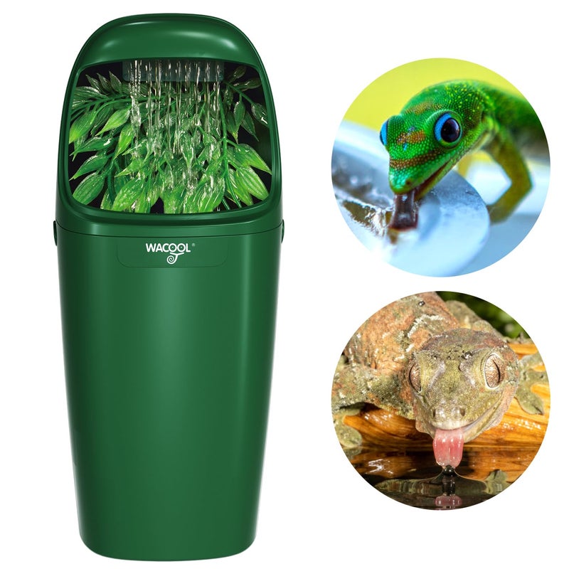 WACOOL TERRA Wacool Reptile Water Dripper Chameleon Drinking Fountain Water Dispenser, Automatic Water Feeder for Bearded Dragon Gecko Lizard Frog Snake/Reptile Accessories - Image 1