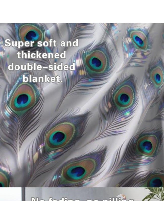 general Flannel thin blanket (warm and comfortable, suitable for sleep, gaming, dust removal and sandproof) 150cm*200cm - 712 - Image 5