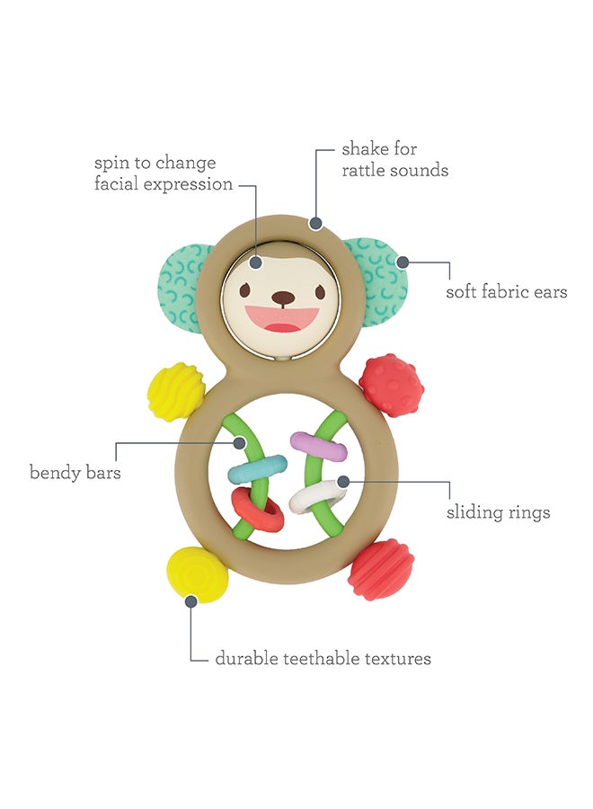 إنفانتينو Busy Lil Sensory Rattle And Teether - Suitable For 3+ Months - Image 2
