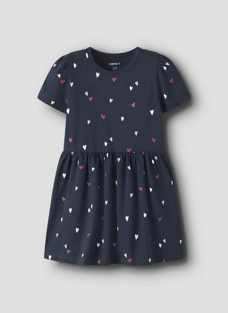 Name It navy blue Kids Printed Midi Dress for Women | Best Price UAE