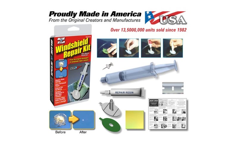 Blue Star طقم إصلاح زجاج السيارة من بلو ستار، 0.027 أونصة سائلة - Image 2