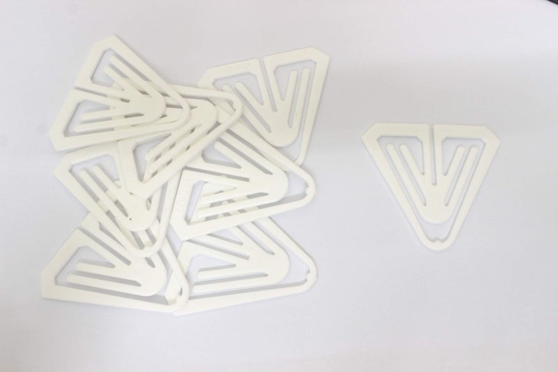 Laurel White Butterfly Paper Clips Page Markers Tabs Fasteners Colour Flag & Plant Identifiers 50mm Pack of 8 Clips, Ideal to Sort Document for S.O.H.O. - Image 2