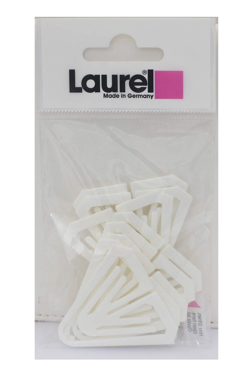 Laurel White Butterfly Paper Clips Page Markers Tabs Fasteners Colour Flag & Plant Identifiers 50mm Pack of 8 Clips, Ideal to Sort Document for S.O.H.O. - Image 1