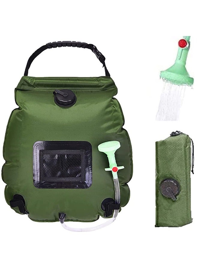 Arabest Shower Bag 5 Gallons/20L Portable Camping Shower Bag Solar Bath Bags with Removable Hose and On-Off Switchable Shower Head for Summer Camping Beach Swimming Outdoor Traveling Hiking - Image 1