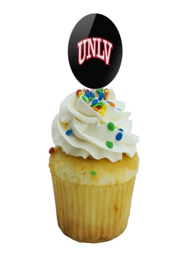 GRAPHICS & MORE University of Nevada, Las Vegas Secondary Logo Cupcake Picks Toppers Decoration Set of 6 - Image 5