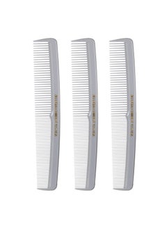 Allegro Combs Allegro Combs #415 Combs for Women, 7 Inches Combs for Men, Parting Comb, Hair Comb, Comb for Men 3 Count (Gray)  - Image 1