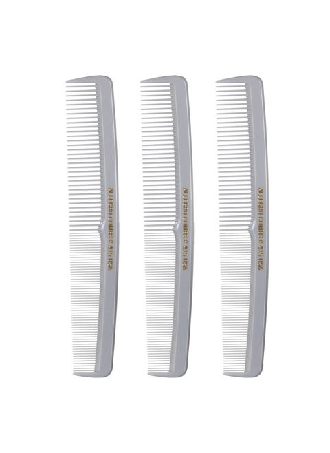 Allegro Combs #415 Combs for Women, 7 Inches Combs for Men, Parting Comb, Hair Comb, Comb for Men 3 Count (Gray)