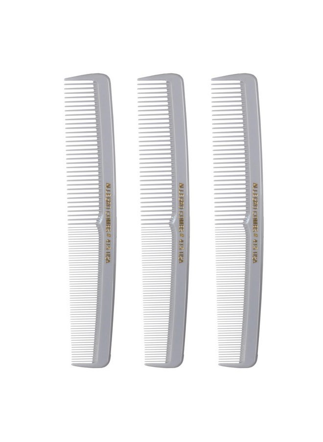 Allegro Combs - Allegro Combs #415 Combs for Women, 7 Inches Combs for Men, Parting Comb, Hair Comb, Comb for Men 3 Count (Gray) - Image 1