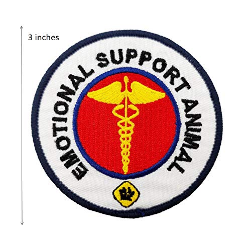 Cute-Patch Emotional Support Animal Service Dog Medical Assistance Embroidered Iron on Patch - Image 2