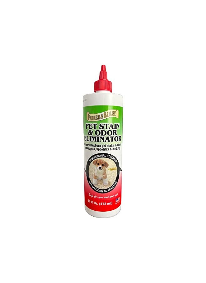 Parker & Bailey PARKER & BAILEY Pet Stain Remover - Pet Odor Eliminator for Strong Odor Stain Remover Spray Pet Odor Eliminator for Home Pet Carpet Cleaner Urine Odor Eliminator Carpet Deodorizer Dog Cat Urine Cleaner  - Image 1