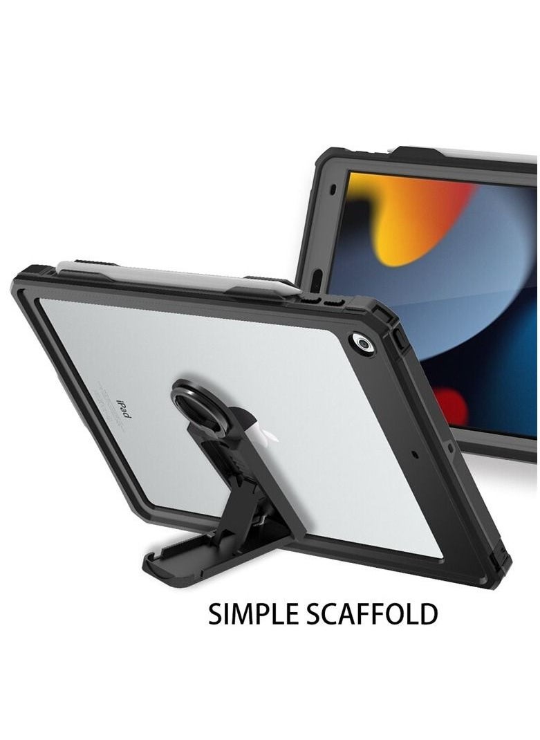 Generic - ipad 10.2 Waterproof Case 2021/2020/2019, Case iPad 7th/iPad 8th/iPad 9th Generation IP68 Waterproof ipad 10.2 Cover with Strap Stand Pencil Holder Built-in Screen Protector Rugged Shockproof Case - Image 1