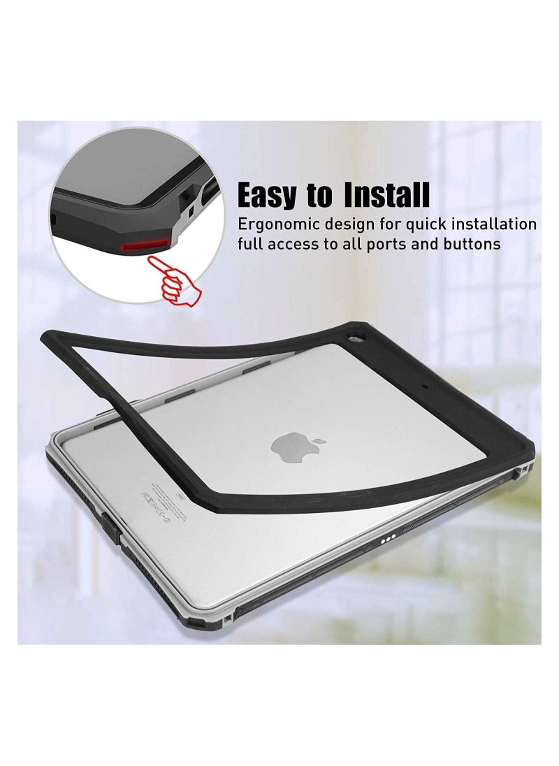 Generic - ipad 10.2 Waterproof Case 2021/2020/2019, Case iPad 7th/iPad 8th/iPad 9th Generation IP68 Waterproof ipad 10.2 Cover with Strap Stand Pencil Holder Built-in Screen Protector Rugged Shockproof Case - Image 1