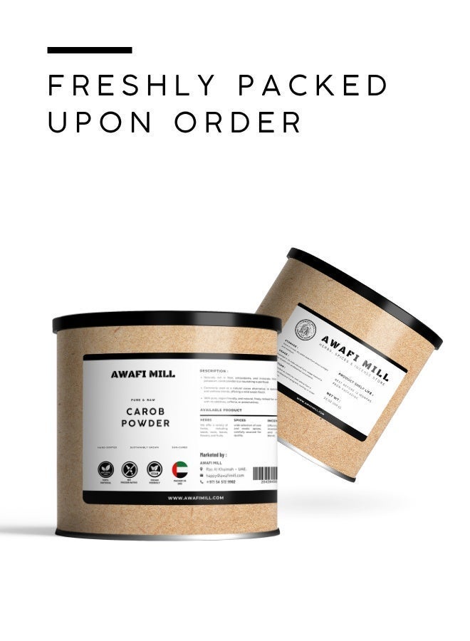 AWAFI MILL Carob Powder (Ceratonia siliqua) | Naturally Sweet, Caffeine-Free Cocoa Alternative for Baking, Hot Drinks, Smoothies and Desserts - 100 g | 3.5 Oz - Image 5