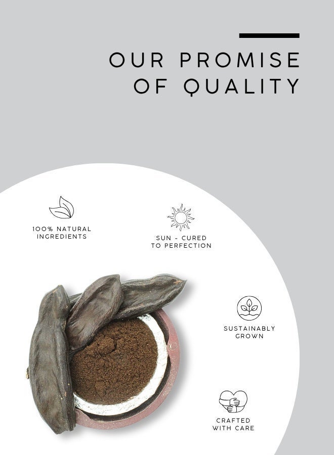 AWAFI MILL Carob Powder (Ceratonia siliqua) | Naturally Sweet, Caffeine-Free Cocoa Alternative for Baking, Hot Drinks, Smoothies and Desserts - 100 g | 3.5 Oz - Image 4