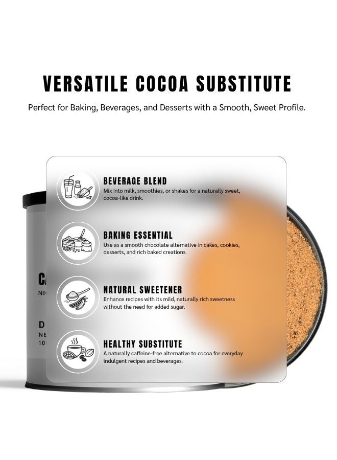 AWAFI MILL Carob Pod Powder 100g (3.5 Oz) - Kharrub Ceratonia siliqua Natural Sweet Powder for Drinks & Baking - Image 2