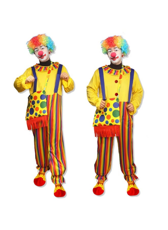 JAYATO Adult Halloween costume, joker outfit, magic show performance, party role-playing dress-up props - Image 2