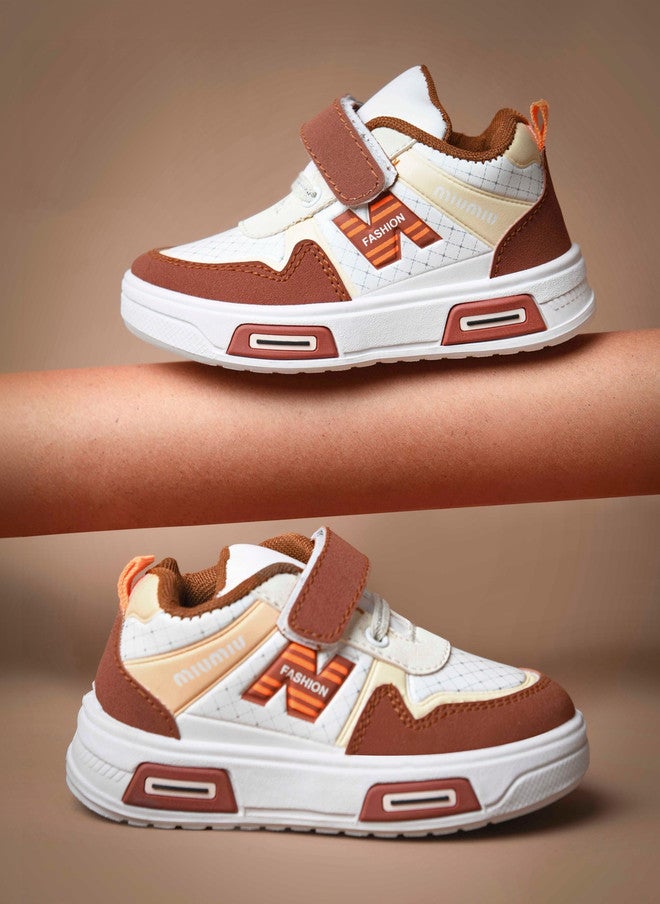 KATS Miiwuu Fashion Mid-Top Velcro Sneakers for Kids - Image 1